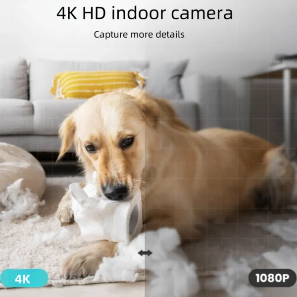 Alarm Clock Camera | WiFi, Wireless Charger, Baby Monitor, 4K Camera, Motion Detection, Recording, Remote Viewing, Home Security - Image 3
