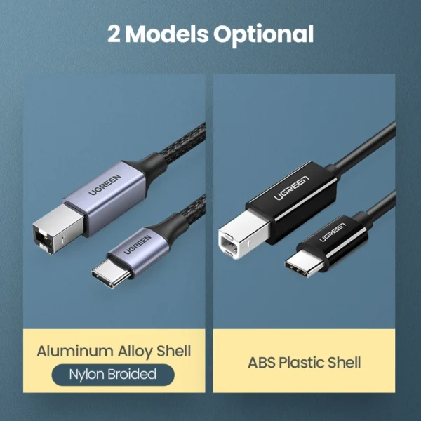 Ugreen USB C to USB Type B 2.0 Cable for New MacBook Pro HP Canon Brother Epson Dell Samsung Printer Type C Printer Scanner Cord - Image 6