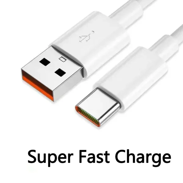 7A 100W Type C USB Cable Super-Fast Charge Cable for Huawei Mate 40 30 Xiaomi Samsung Fast Charging USB Charger Cables Data Cord - Image 2