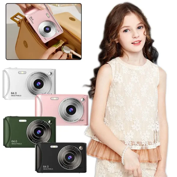 2025 New 4K Digital Camera Retro CCD Portable Card Camera Entry-level Camera Dual Camera Flash 96 Million Pixels Auto Focus - Image 3