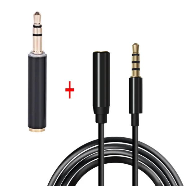 1.5M Mini Lavalier Microphone 3.5MM 6.5MM Lapel Mic Condenser Microphone 2 M Extension Cable Adapter for Camera Computer - Image 8