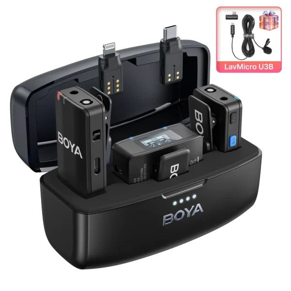 BOYA BOYAMIC Professional Wireless Lavalier Lapel Microphone for iPhone Android Camera Youtube Streaming Record Interview Vlogs - Image 10