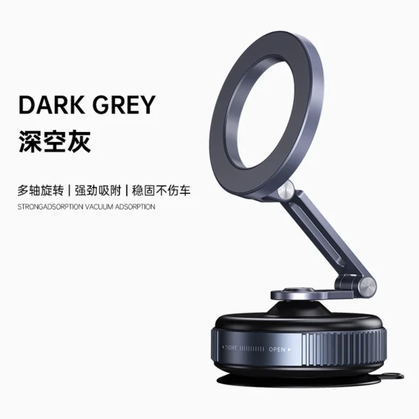 New Car Magnetic Mobile Phone Holder 360 Degree Rotation, Vacuum Adsorption, No Need To Charge, Suitable for Car Navigation - Image 7
