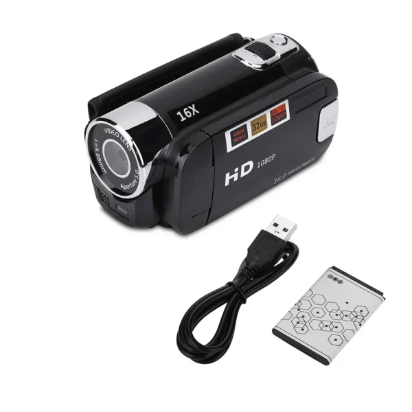 1080P Full HD Digital Camera 270° Rotation DV Video Recorder 2.7inch Touch Screen Digital Camcorder 16X Digital Zoom CMOS Sensor - Image 7
