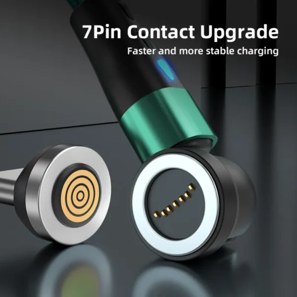 AUFU 5A Magnetic Fast Charging Cable USB Type C Cable For iPhone 15 Samsung Huawei Xiaomi Magnet Charger Wire Cord USB Cable 2M - Image 2