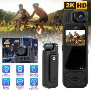 HD 2K Camera HD 2K Camera Portable Digital Video Recorder Infrared Night Vision DV Miniature Camcorde Motion Detection Camera