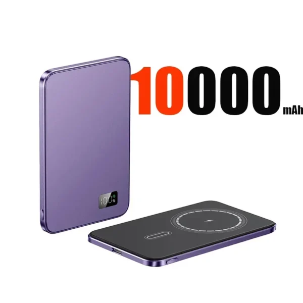 PD25W Thin Magnetic Wireless PowerBank 10000mAh Fast Charging Portable  Mobile Phone External Battery for IPhone Samsung Xiaomi - Image 11