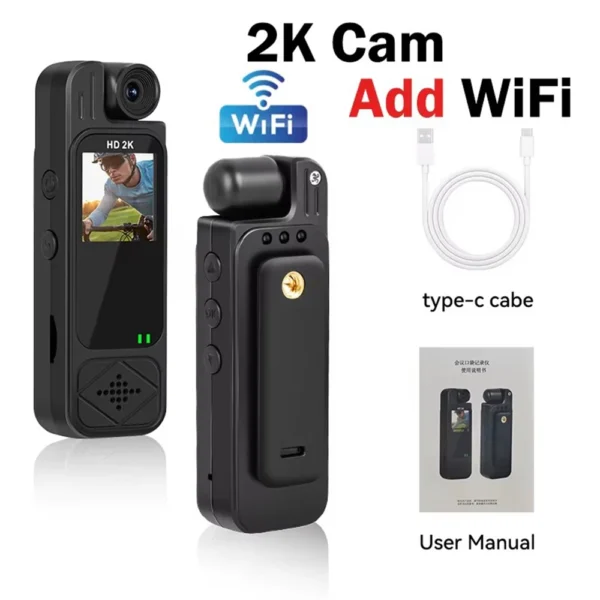 HD 2K Camera HD 2K Camera Portable Digital Video Recorder Infrared Night Vision DV Miniature Camcorde Motion Detection Camera - Image 8