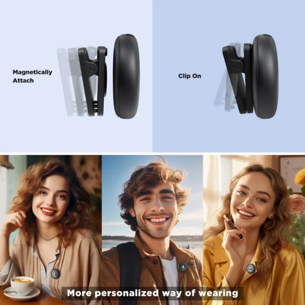BOYA Omic D/U Wireless Lavalier Lapel Mini Microphone Condenser Mic for iPhone iPad Android Smartphone Video Live Broadcast Vlog - Image 6