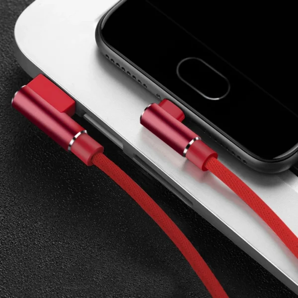 USB Type A To C Cable For Samsung S9 S10 S20 Plus Xiaomi mi Redmi Note 8 9 10 Phone USBC Data Charger Cord 90 Degree Right angle - Image 10