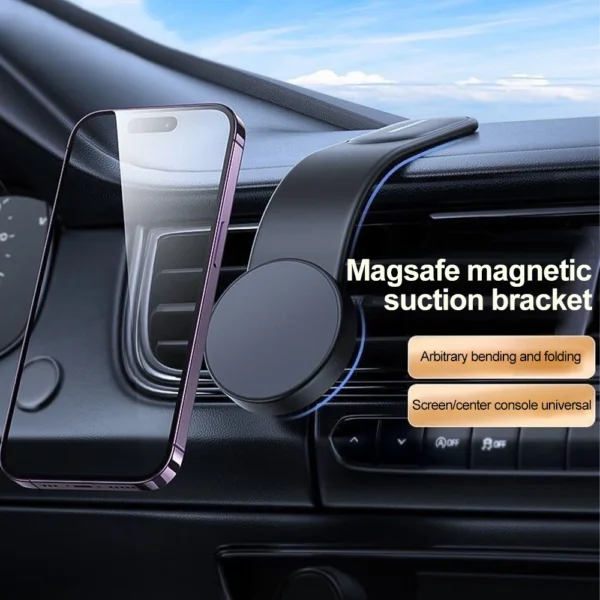 Magnetic Car Phone Holder Support Clip Mount Holder Magsafe Holder Universal For iPhone Car Phone Stand Universal Mobile phone - Image 2