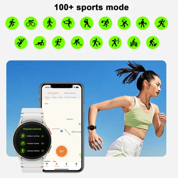 2025 For Galaxy Watch7 Classic Smartwatch Men GPS Sports Fitness Women's Health Waterproof Smart Watch With Buds 3 Pro Bluetooth - Image 5