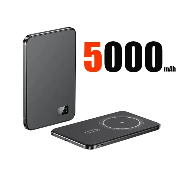 PD25W Thin Magnetic Wireless PowerBank 10000mAh Fast Charging Portable  Mobile Phone External Battery for IPhone Samsung Xiaomi - Image 8