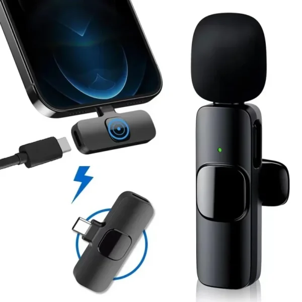 New Wireless Lavalier Microphone Portable Audio Video Recording Mini Microphone for Phone Android PC Camera Live Gaming - Image 4