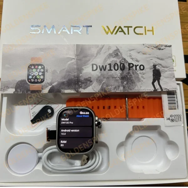 DW100 Pro Smartwatch Fingerprint Unlock control Smart Watch 256GB Storage ROM Free Download App WIFI GPS WIFI 2.29inch Amoled - Image 8