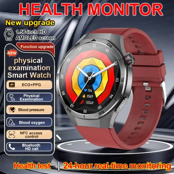 2025New Accurate Blood oxygen Uric Acid Smart Watch Men Micro Physical Examination Five Organ Health Bluetooth Call Smartwatch - Image 11