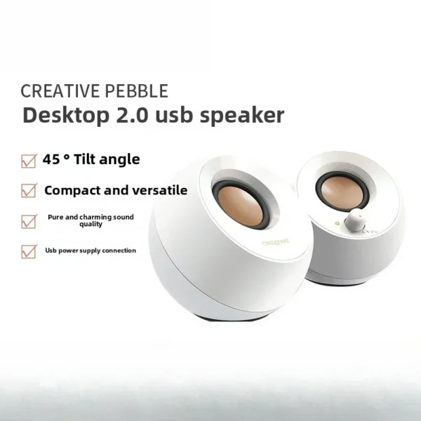 Creative Pebble Plus 2.1 Subwoofer Usb Wired Mini Speaker Speaker 3d Surround for Computer Desktop Gamer Multi-Media Accessory - Image 8