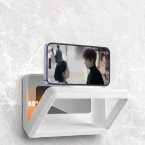 Waterproof Shower Phone Holder 480° Rotating Anti-Fog Bathroom Bathtub Kitchen Wall Mount Holder for iPhone Samsung Smartphones