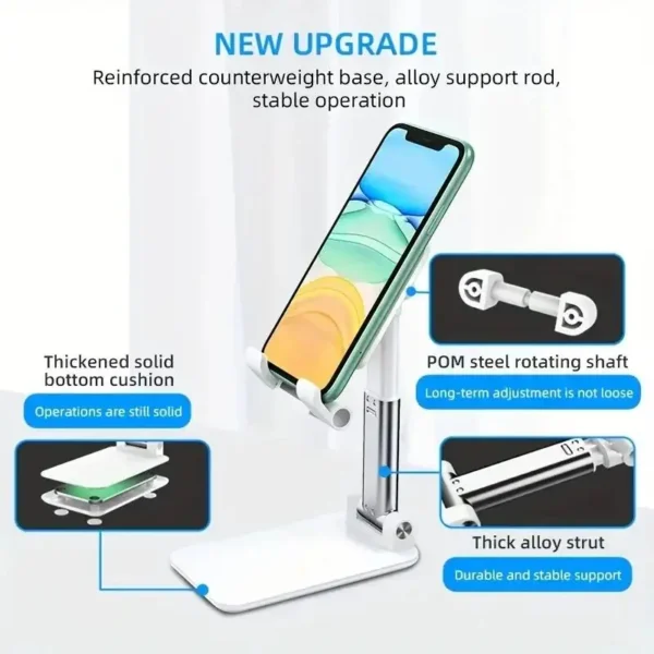 Desktop Phone Holder Freely Raised And Lowered For IPhone IPad Xiaomi Adjustable Desk Holder Universal Tablet Mobile Phone Stand - Image 3