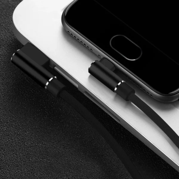 USB Type A To C Cable For Samsung S9 S10 S20 Plus Xiaomi mi Redmi Note 8 9 10 Phone USBC Data Charger Cord 90 Degree Right angle - Image 8