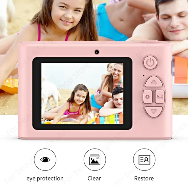 Mini Digital Camera 4K HD Sony Lens 44M Pixels 2.4 Inch Screen Student Digital Cam Auto Focus 4x Zoom Photography Outdoor Travel - Image 2