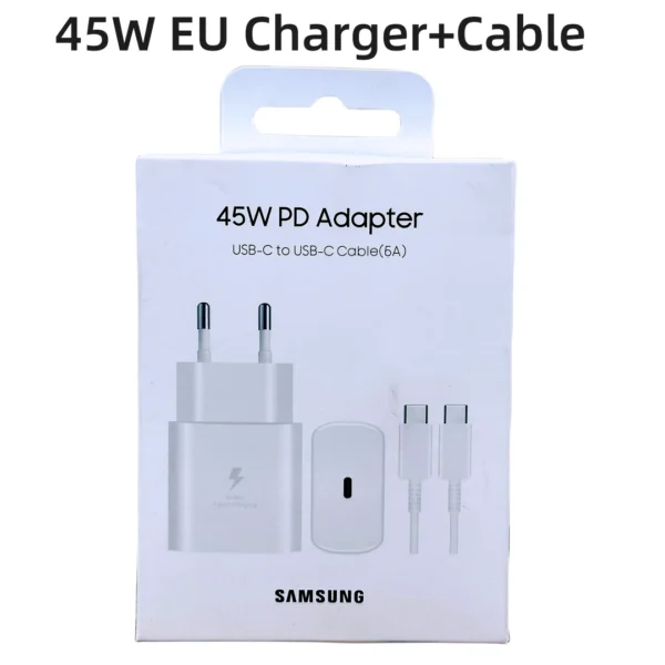 Original Samsung Charger 45W Super Fast Charge EU CERTIFIED Adapter For Galaxy Z Fold 5 4 3 Flip 5 4 3 S23 S24 Ultra S20 S22 S21 - Image 8