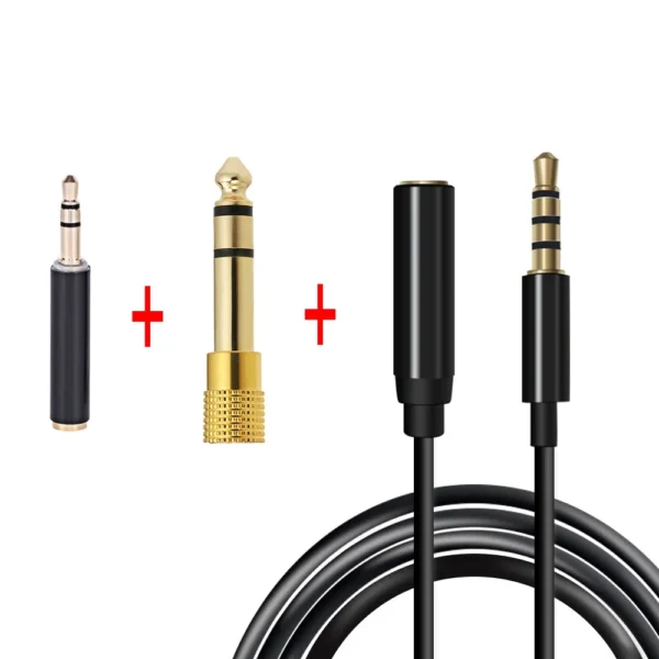 1.5M Mini Lavalier Microphone 3.5MM 6.5MM Lapel Mic Condenser Microphone 2 M Extension Cable Adapter for Camera Computer - Image 16