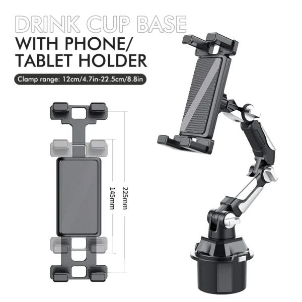 Car Cup Holder Car in-car Water Cup Holder Long Joint Position Mobile Phone tablet Computer Universal Car Bracket