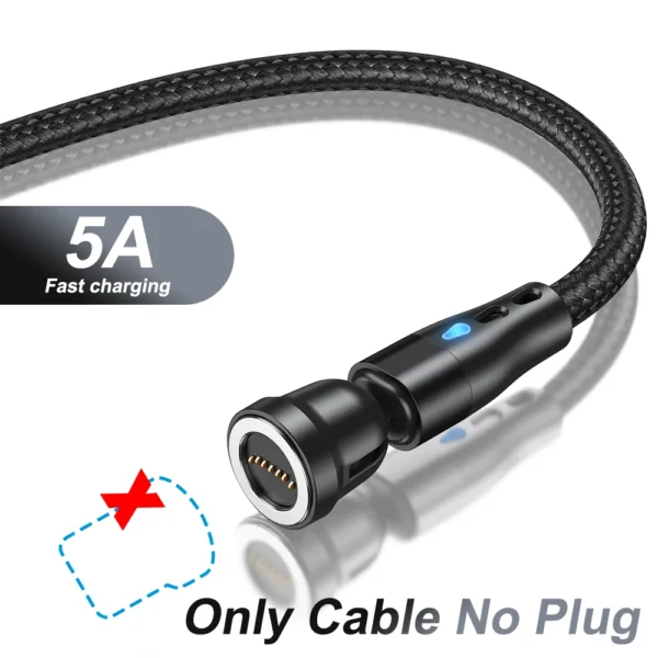 AUFU 5A Magnetic Fast Charging Cable USB Type C Cable For iPhone 15 Samsung Huawei Xiaomi Magnet Charger Wire Cord USB Cable 2M - Image 19