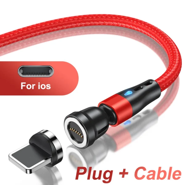 AUFU 5A Magnetic Fast Charging Cable USB Type C Cable For iPhone 15 Samsung Huawei Xiaomi Magnet Charger Wire Cord USB Cable 2M - Image 7