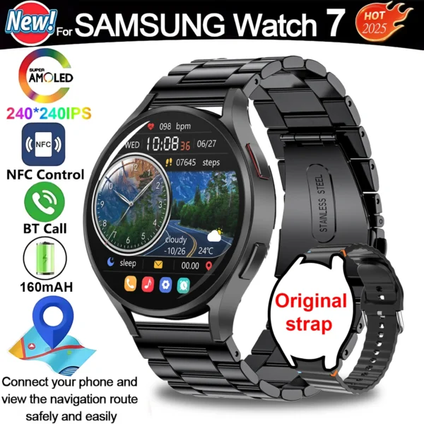 2025 For Galaxy Watch7 Classic Smartwatch Men GPS Sports Fitness Women's Health Waterproof Smart Watch With Buds 3 Pro Bluetooth - Image 12