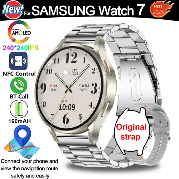2025 For Galaxy Watch7 Classic Smartwatch Men GPS Sports Fitness Women's Health Waterproof Smart Watch With Buds 3 Pro Bluetooth - Image 14