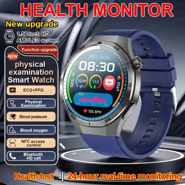 2025New Accurate Blood oxygen Uric Acid Smart Watch Men Micro Physical Examination Five Organ Health Bluetooth Call Smartwatch - Image 8