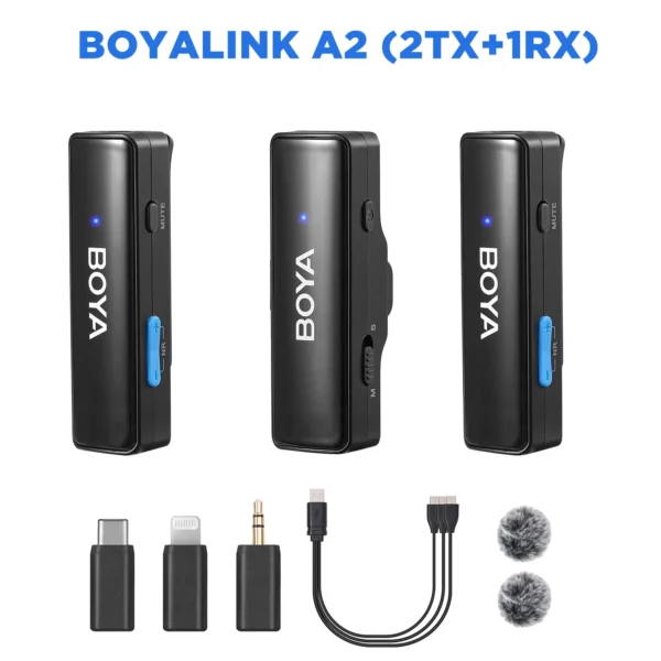 BOYA BOYALINK A Wireless Lavalier Microphone for iPhone iPad Android Phones Type C DSLR Camera Youtube Live Streaming Recording - Image 11
