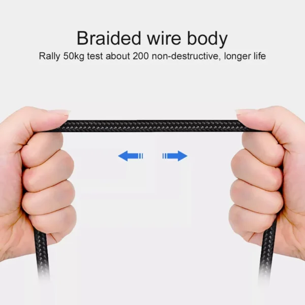 OLAF USB Type C 2.4A Fast Charger USB Cord 90 Degree USB Type C Cable For Samsung Sony Xiaomi Galaxy A70s Phone USB-C Data Wire - Image 3