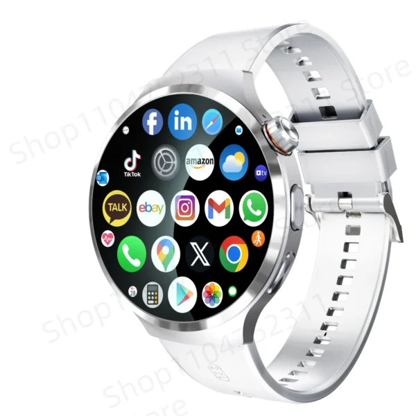 Smartwatch With 1.98 inch Amoled large Screen 210° Rotating Camera GPS Position Health monitoring Android 13.0 Smart Watch Men - Image 8