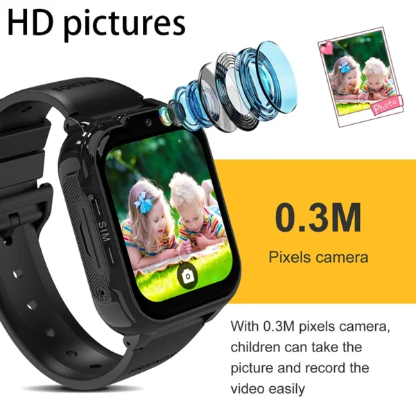 2025 NEW For Xiaomi GPS Children's Smart Watch 4G Track Video Call Camera SOS Waterproof Display Location LBS Tracker SmartWatch - Image 5