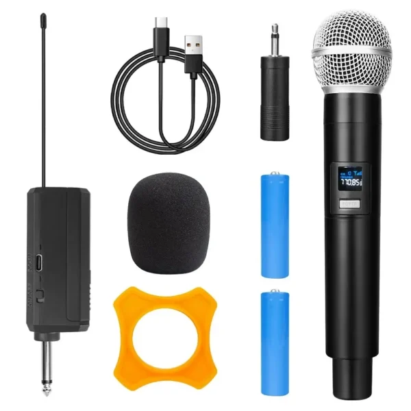 2.4G Wireless Handheld Microphone UHF Rechargeable Microphone Karaoke Multi-Microphone Kits For Live Party Church Show Meeting - Image 8