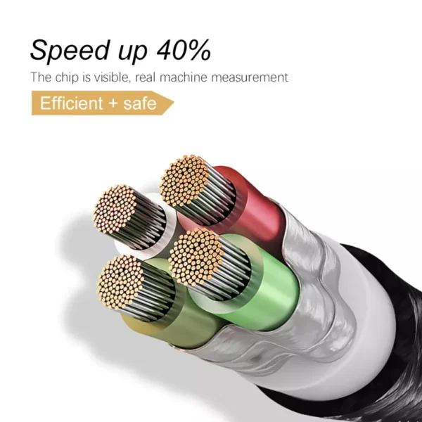 OLAF USB Type C 2.4A Fast Charger USB Cord 90 Degree USB Type C Cable For Samsung Sony Xiaomi Galaxy A70s Phone USB-C Data Wire - Image 4