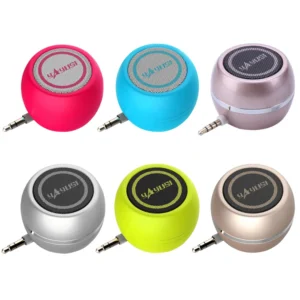 Mini Speaker Portable Sound Amplifier Music Player 3.5mm AUX Jack Built-in Lithium Battery for Phone Notebook Laptop Tablet