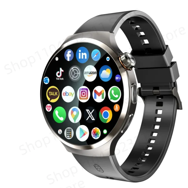 Smartwatch With 1.98 inch Amoled large Screen 210° Rotating Camera GPS Position Health monitoring Android 13.0 Smart Watch Men - Image 7