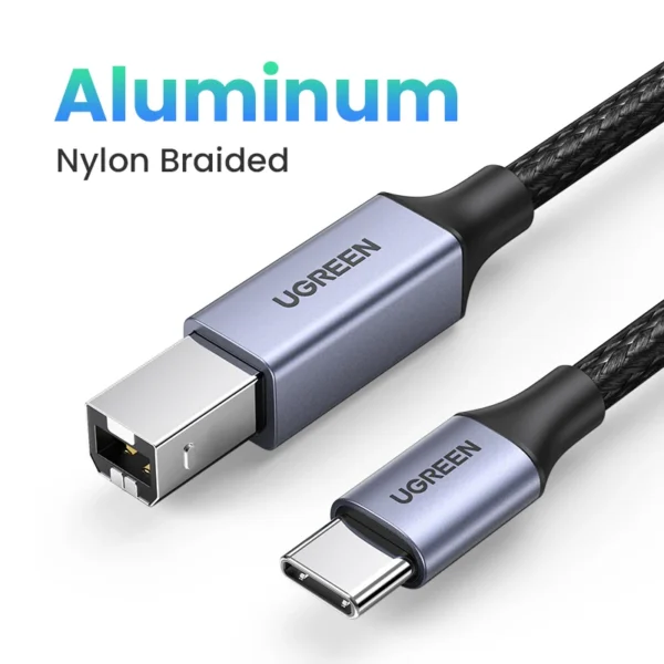 Ugreen USB C to USB Type B 2.0 Cable for New MacBook Pro HP Canon Brother Epson Dell Samsung Printer Type C Printer Scanner Cord - Image 8
