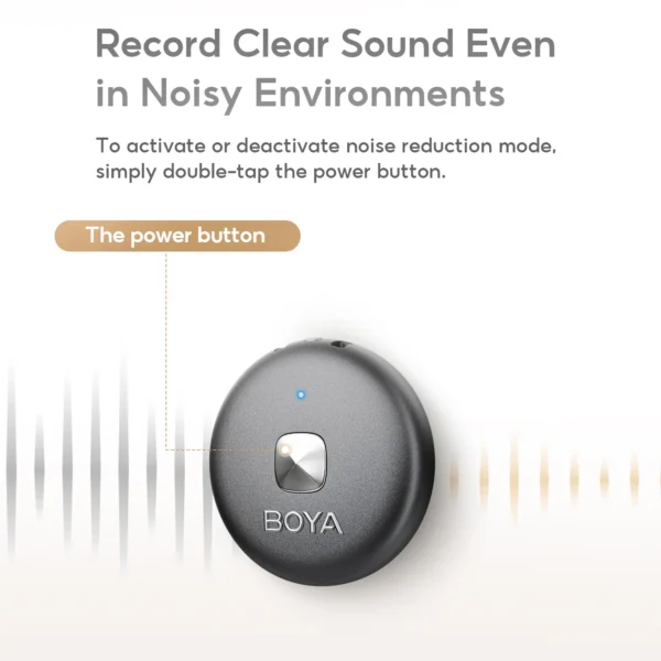 BOYA Omic D/U Wireless Lavalier Lapel Mini Microphone Condenser Mic for iPhone iPad Android Smartphone Video Live Broadcast Vlog - Image 4