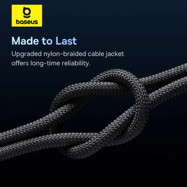 Baseus 100W USB C to USB Type C Cable For iPhone 16 15 for Xiaomi Quick Charge 4.0 PD 100W Fast Charger for MacBook iPad Pro - Image 3