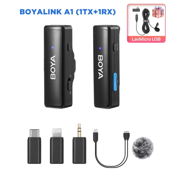 BOYA BOYALINK A Wireless Lavalier Microphone for iPhone iPad Android Phones Type C DSLR Camera Youtube Live Streaming Recording - Image 8