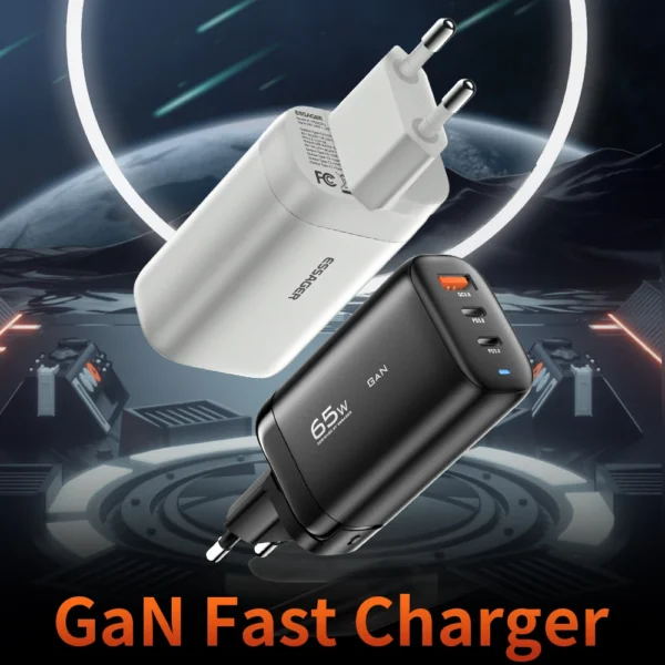 Essager 65W Korea Plug USB Type C GaN Charger For Laptop PD Fast Charging For iPhone 14 13 12 Pro Macbook Samsung Charge Adapter - Image 2