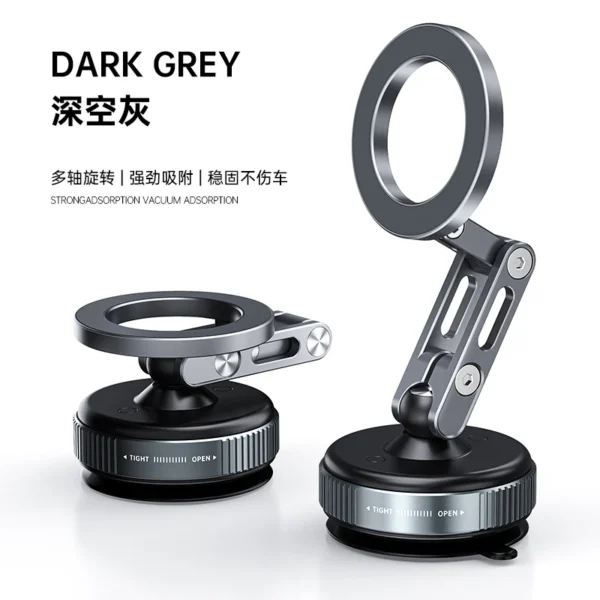 New Car Magnetic Mobile Phone Holder 360 Degree Rotation, Vacuum Adsorption, No Need To Charge, Suitable for Car Navigation - Image 8