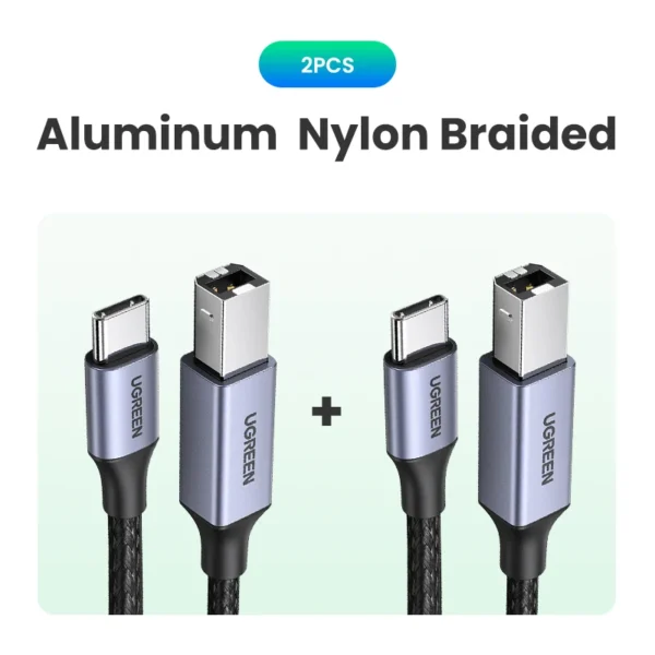 Ugreen USB C to USB Type B 2.0 Cable for New MacBook Pro HP Canon Brother Epson Dell Samsung Printer Type C Printer Scanner Cord - Image 7