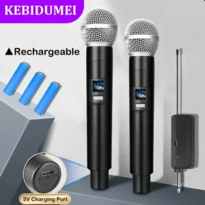 2.4G Wireless Handheld Microphone UHF Rechargeable Microphone Karaoke Multi-Microphone Kits For Live Party Church Show Meeting