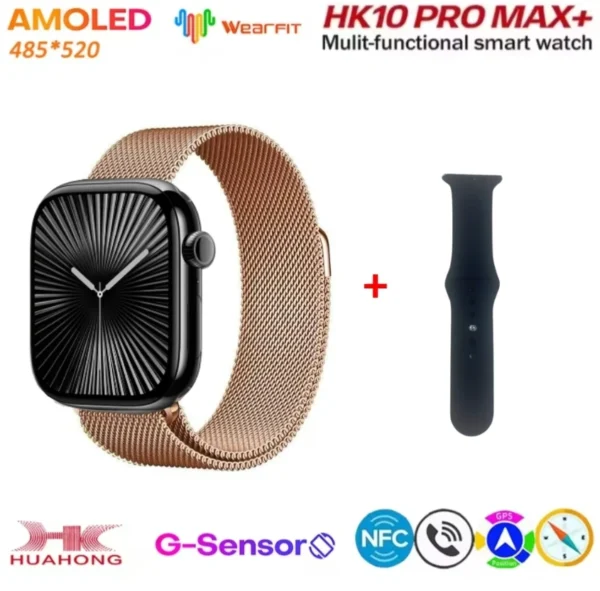 HK10 Pro Max Plus Smart Watch Men AMOLED AI Network Music AOD Fitness Tracker Women Smartwatch for iOS Android - Image 17